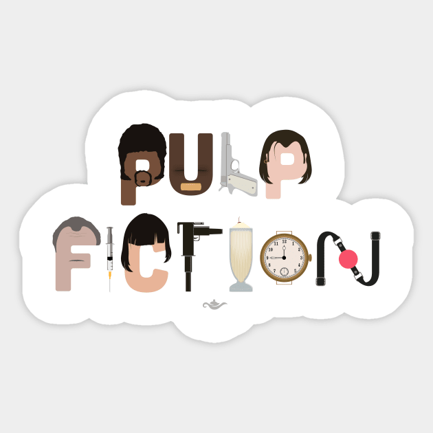 Pulp Fiction Typography Sticker by grantedesigns